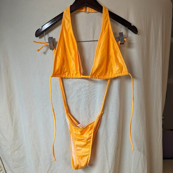 Orange Two-Piece Bikini - Picture 1 of 2